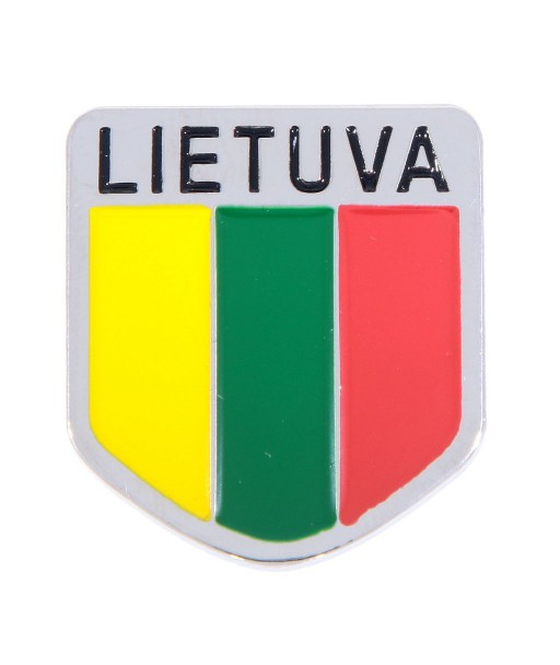 Metalinis ženkliukas Lietuva su Lietuvos vėliava